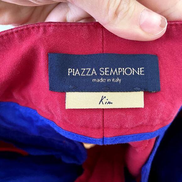 Piazza Sempione Kim Trousers Magenta Size 44 - Picture 6 of 9